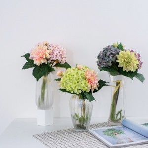 varm försäljning vacker romantisk bröllopsbord dekoration brudbukett konstgjord silke blomma