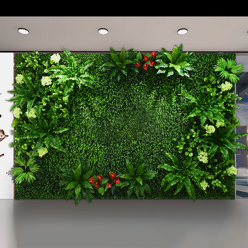 Dekorativ konstgjord boxwood vertikal grön trädgård Hållbar livlig gräsvägg för trädgårdsleverantör bröllopsdekor trädgårdsdekorationer
